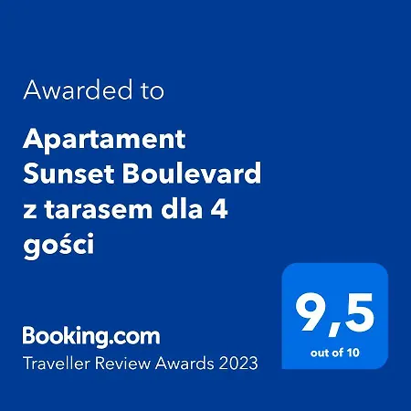 Sunset Boulevard Z Tarasem Dla 4 Gosci 아파트 그디니아